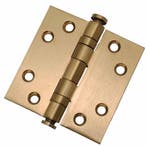 Kogellagerscharnier 7676 mm rechte hoek PVD mat goud, Bricolage & Construction, Ophalen of Verzenden