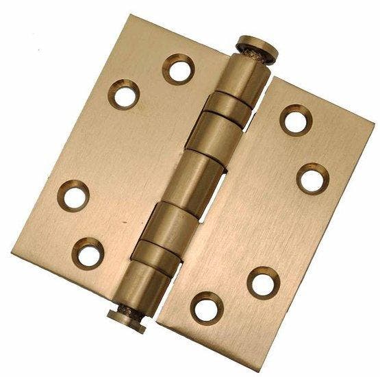 Kogellagerscharnier 7676 mm rechte hoek PVD mat goud, Bricolage & Construction, Serrurerie de bâtiment & Dispositif de fermeture