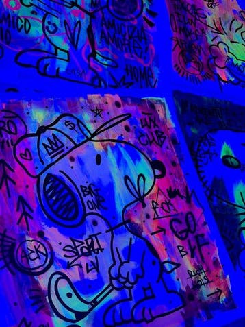 LACRISS (1990) - Snoopy - UV NEON - Lux Golf: The Twilight