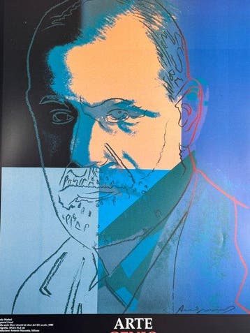 Andy Warhol - Sigmund Freud, 1980 (Arte Genio e Follia)