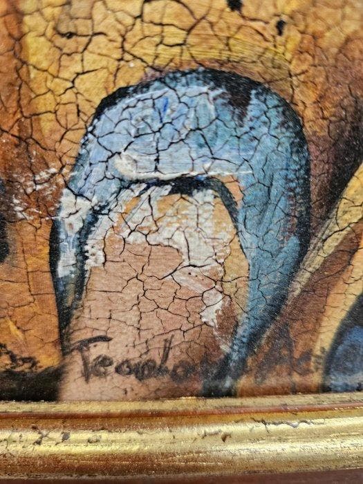 T. Akerman (XX) - Madonna con Bambino, Antiek en Kunst, Kunst | Schilderijen | Klassiek