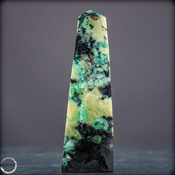 Natuurlijke smaragdobelisk - Topkwaliteit- 435.22 g