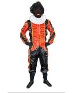 zwarte piet kostuum  satijn, Ophalen of Verzenden, Nieuw