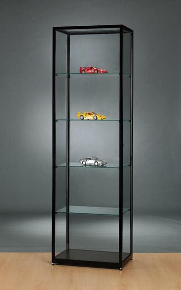*TIP*  Luxe vitrinekast zwart 60 cm, Ophalen of Verzenden