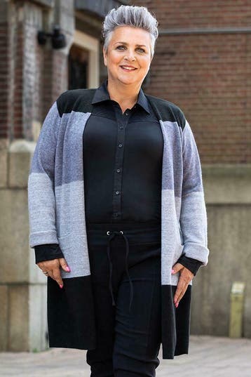 Vest Exxcellent banen met glans maat 48, Kleding | Dames, Truien en Vesten, Verzenden, Nieuw
