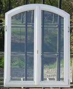 pvc boograam , raam , chassis 125 x 140 - 160 wit, Doe-het-zelf en Bouw, 75 tot 150 cm, Kunststof, Raamkozijn, Nieuw