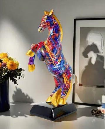 Figurine - Cavallo Pop Art - Résine