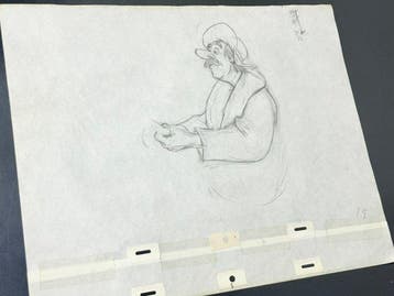 Walt Disney - Originele animatietekening van Amos (40 x 32, Nieuw
