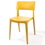 Stoel | WING | Mosterdgeel | Kunststof | Outdoor |, Zakelijke goederen, Verzenden, Nieuw in verpakking