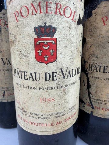 1988 Château de Valois - Pomerol - 6 Flessen (0.75 liter), Nieuw