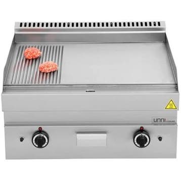 Bak-/Grillplaat | 650 SERIE | Gas | Glad/Gegroefd Oppervlak, Verzenden, Nieuw in verpakking