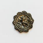 Anciens Indochinois Métal Garuda Bead Coin - 29 mm (Sans