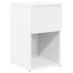 vidaXL Bedkast Wit 29 x 31,5 x 49 cm Bewerkt hout, Verzenden, Nieuw