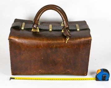 Borsa pelle italiana con tasche - Handtas