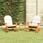 vidaXL 3-delige Loungeset Adirondack massief acaciahout, Verzenden, Nieuw, Loungeset