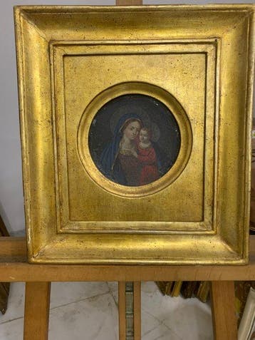 École italienne (XIX) - Madonna con Bambino