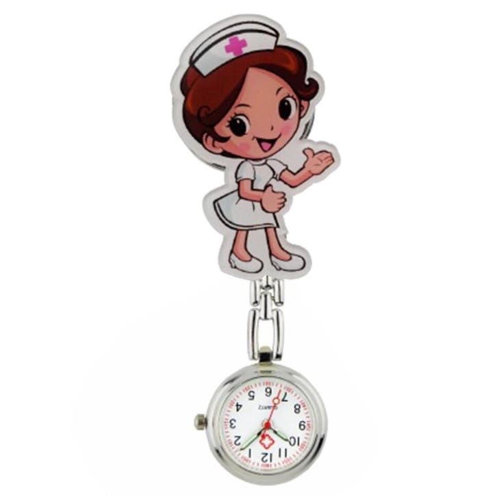 Fako - Verpleegstershorloge - Acryl - Zuster Handje, Handtassen en Accessoires, Horloges | Dames, Verzenden
