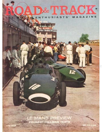 1958 ROAD AND TRACK MAGAZINE JULI ENGELS, Ophalen of Verzenden