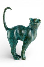 sculptuur, Charming Cat - 32 cm - Brons