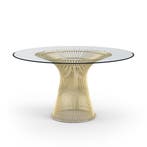 Eettafel Wire tafel diameter 135cm gold, Huis en Inrichting, Tafels | Eettafels, Verzenden, Nieuw