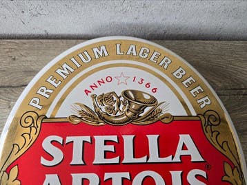 Belgiums Original Beer Emaillebord - Stella Artois -, Antiek en Kunst
