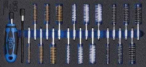 Bgs Technic Gereedschapsbakje 1/3: Borstelassortiment 20 del, Auto diversen, Autogereedschap, Verzenden