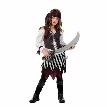 Verkleedkleding - carnaval - piraat - meisje - maat 4 - 7, Verzenden, Nieuw