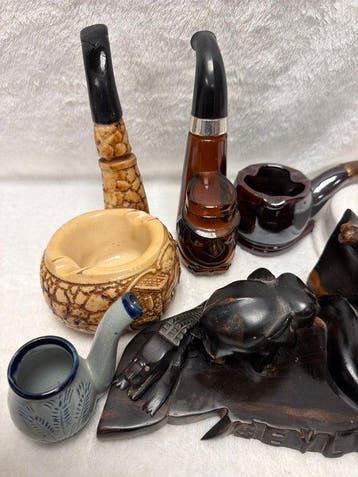 Groot Vintage Tobacciana & Curiosa Kavel (9-delig) – o.a.