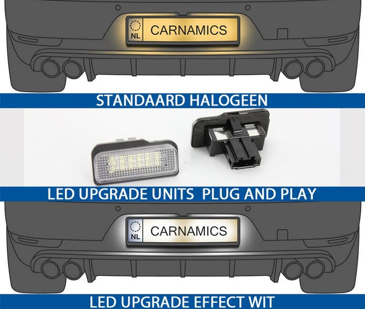 LED Kentekenverlichting | Mercedes W203 5D. W211. W219, Auto-onderdelen, Verlichting, Nieuw, Mercedes-Benz, Verzenden
