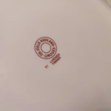 Manufacture Haviland - Tafelservies (14) - bloemboeketten en