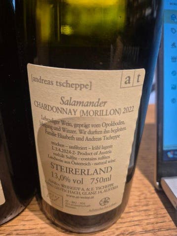 2022 Andreas Tscheppe Salamander Chardonnay (Morillon) -
