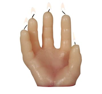 Halloween Hand Kaars 14cm, Verzenden, Nieuw