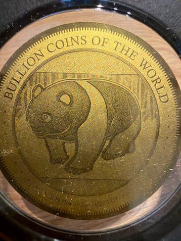 Tsjaad. 5000 Francs 2023 Panda 1/200 Oz (.999) (Zonder