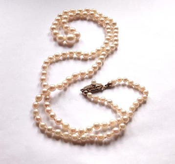 Sans prix de réserve - Collier de perles Perles Akoya - or, Bijoux, Sacs & Beauté
