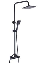 Doucheset zwart | Regendouche 20cm | Nieuw | Scherpe Prijs, Ophalen of Verzenden, Nieuw, Inox, Douche