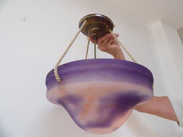 Lamp - Pate de Verre Glas