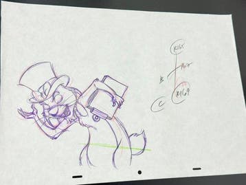 Walt Disney - Originele animatietekening van Rabbit (42 x 30, Verzamelen, Nieuw