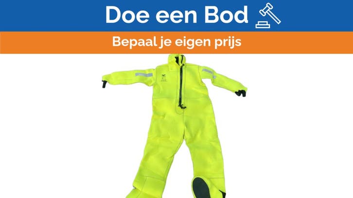 Bieden: Viking Insulated Immersion Suit Yellow, Sports nautiques & Bateaux, Accessoires navigation, Enlèvement ou Envoi