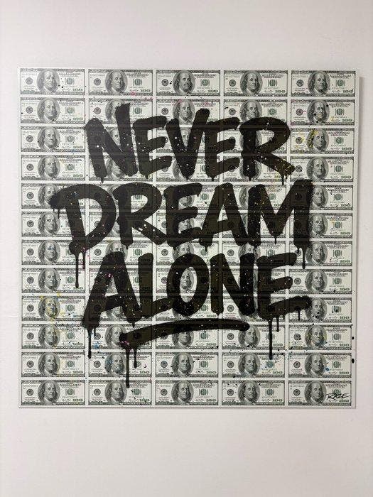 RAZE - Never Dream Alone $ Board, Antiek en Kunst, Kunst | Schilderijen | Modern