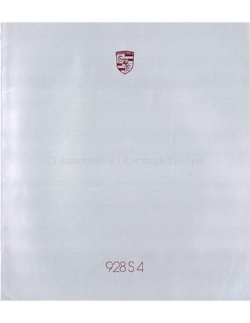 1987 PORSCHE 928 S4 BROCHURE ENGELS, Ophalen of Verzenden, Nieuw