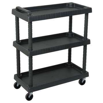 vidaXL Gereedschapswagen 3-laags 75x37,5x92 cm polypropeen, Verzenden, Nieuw
