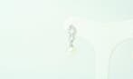 Boucles doreilles - 18 carats Or blanc Perle - Diamant -, Nieuw