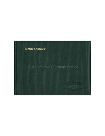 1999 BENTLEY ARNAGE INSTRUCTIEBOEKJE DUITS, Ophalen of Verzenden