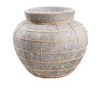Bazar Bizar De Belly Vaas - Beton Grijs Naturel - L -, Maison & Meubles, Verzenden