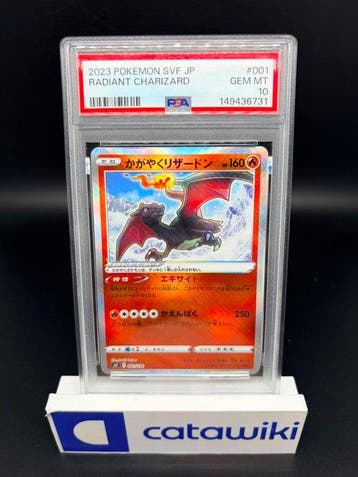 Pokémon - 1 Graded card - Radiant Charizard 001/038 PSA 10 -
