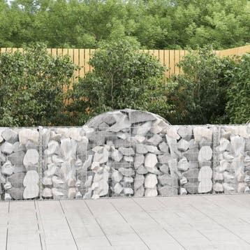 vidaXL Schanskorven 5 st gewelfd 200x30x80/100 cm, Verzenden