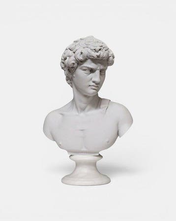 Beeld, Busto david di michelangelo 15 cm - 15 cm -
