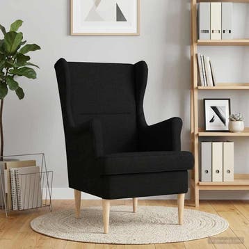 vidaXL Fauteuil Zwart Stof, Verzenden
