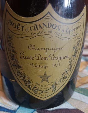 1971 Dom Pérignon - Champagne Brut - 1 Bouteille (0,75 l), Nieuw