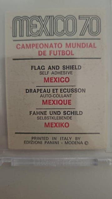 1970 Panini MEXICO 70/Écusson et Drapeau du Mexique avec son, Verzamelen, Nieuw